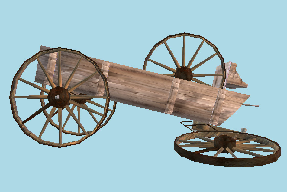 Old Wagon 3d model